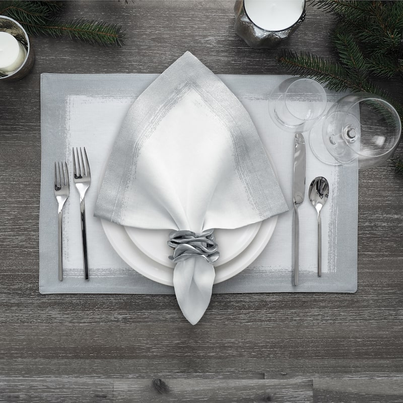 Villeroy and Boch Metallic Brushstroke Napkins (Set of 4) - 21" w x 21" l
