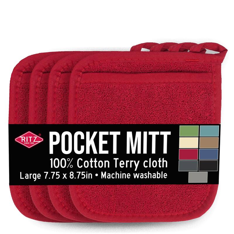Ritz 4-Pack Terry Pocket Mitt Set
