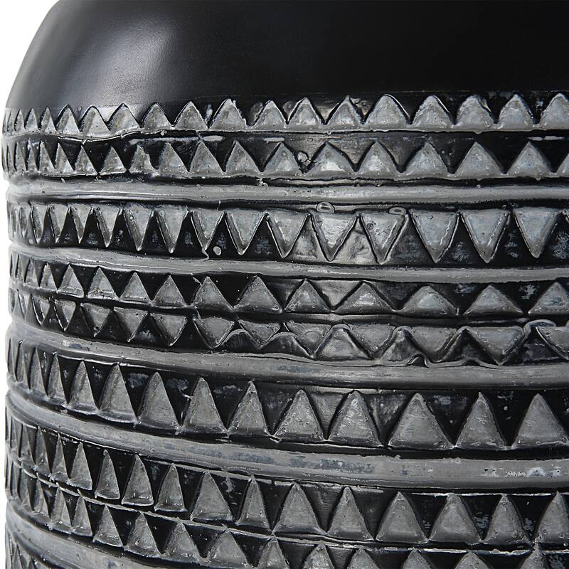Cutting Edge Geometric End Accent Table - 18.5" - Black