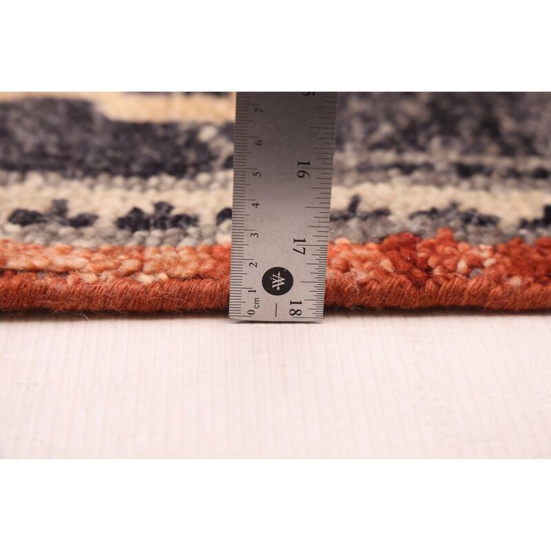 ECARPETGALLERY Hand-knotted Jules Serapi Dark Copper Wool Rug - 8'0 x 9'10