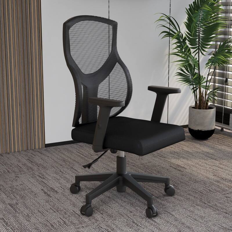 Glen Series Ergonomic Swivel Adjustable Mesh Executive Office Desk Chair with Lumbar Support, Arms, For Work or Home Office