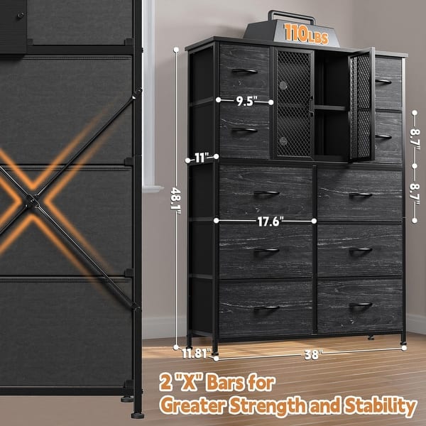 Dresser for Bedroom with Mesh Door Tall Dressers - On Sale - Bed Bath &  Beyond - 42801108