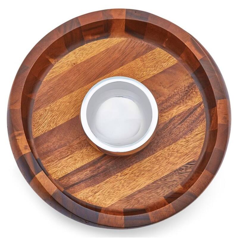 Nara Chip and Dip Bowl - 13” D x 3.5” H