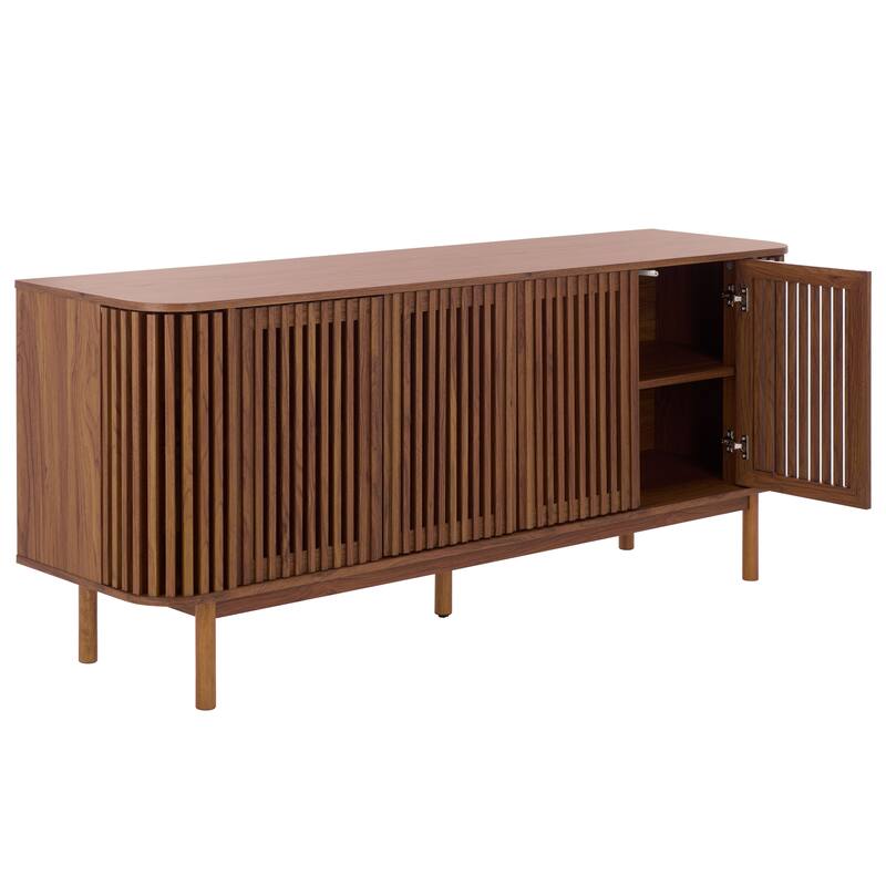 SAFAVIEH Home Adiel 4-Door Sideboard - 67"W x 18"D x 29"H