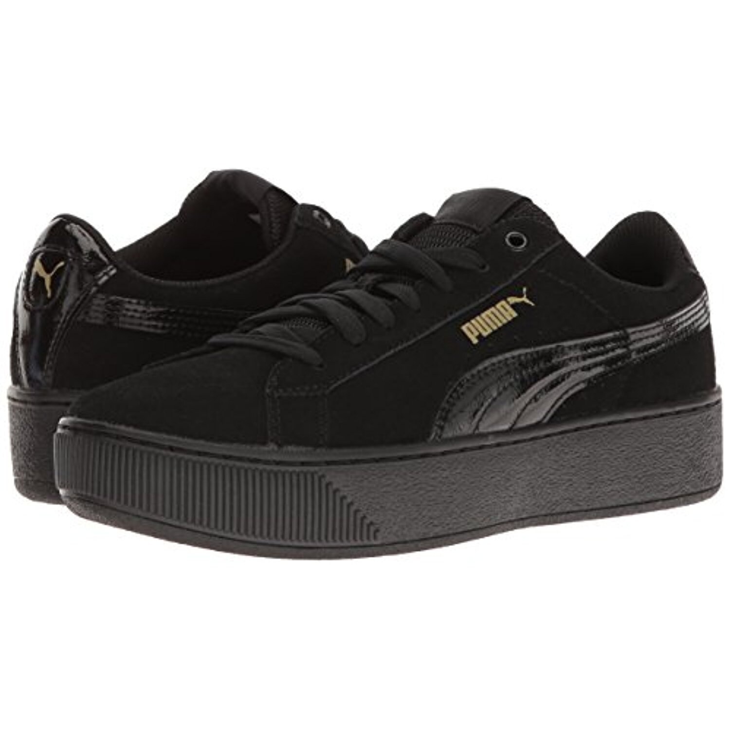 puma black vikky platform
