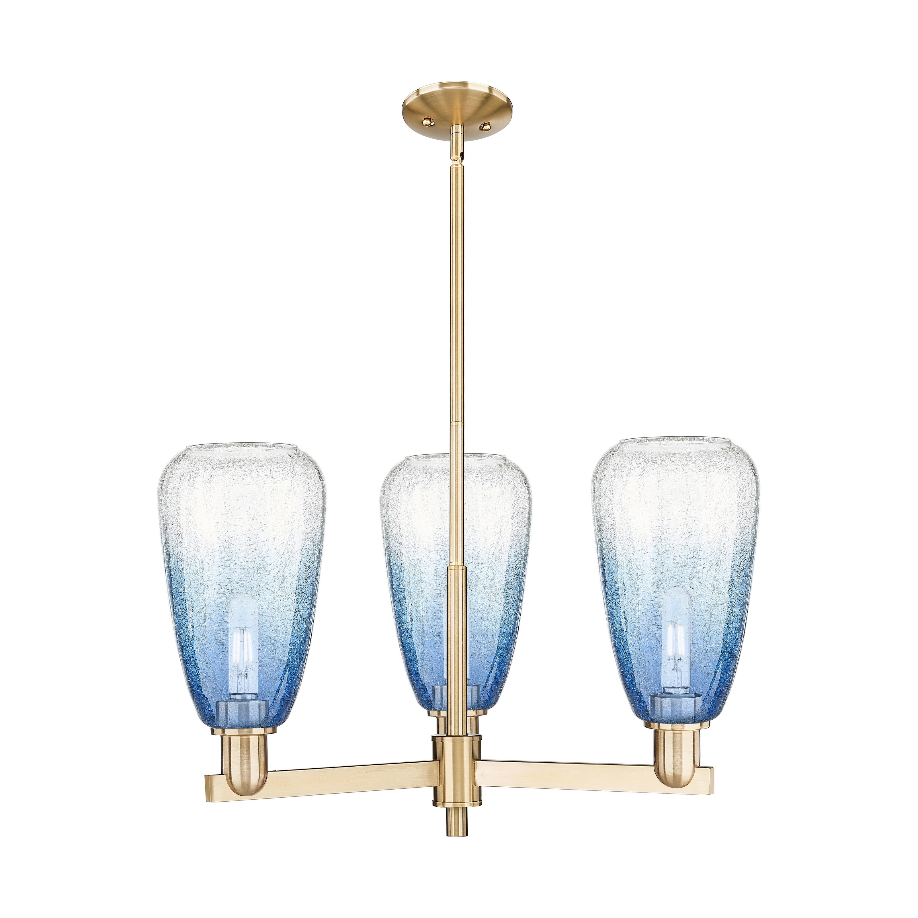 Innovations Lighting Downtown Urban - Brookhaven Almond - 3 Light 18" Stem Hung Chandelier