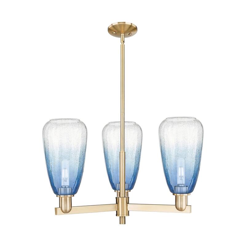 Innovations Lighting Downtown Urban - Brookhaven Almond - 3 Light 18" Stem Hung Chandelier