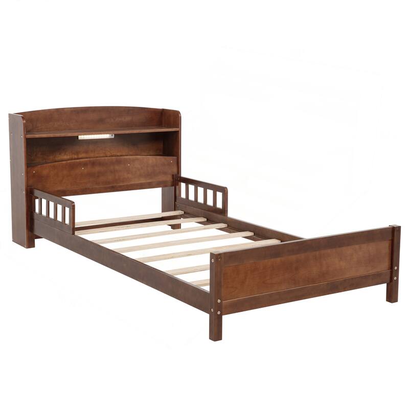Full Pine Wood Bed with Innovative Features for Ultimate Comfort