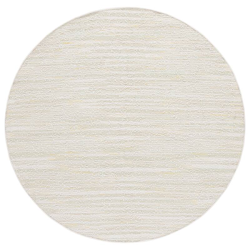 SAFAVIEH Handmade Renewal Lilioara Rug - 6' Round - Light Green/Ivory