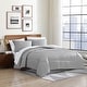 preview thumbnail 18 of 27, Home Essential Lightweight Bed In A Bag Bedding Set (Includes Comforter, Sham, Bedskirt, Fitted Sheet, Flat Sheet, Pillowcase) Lt Gray - King