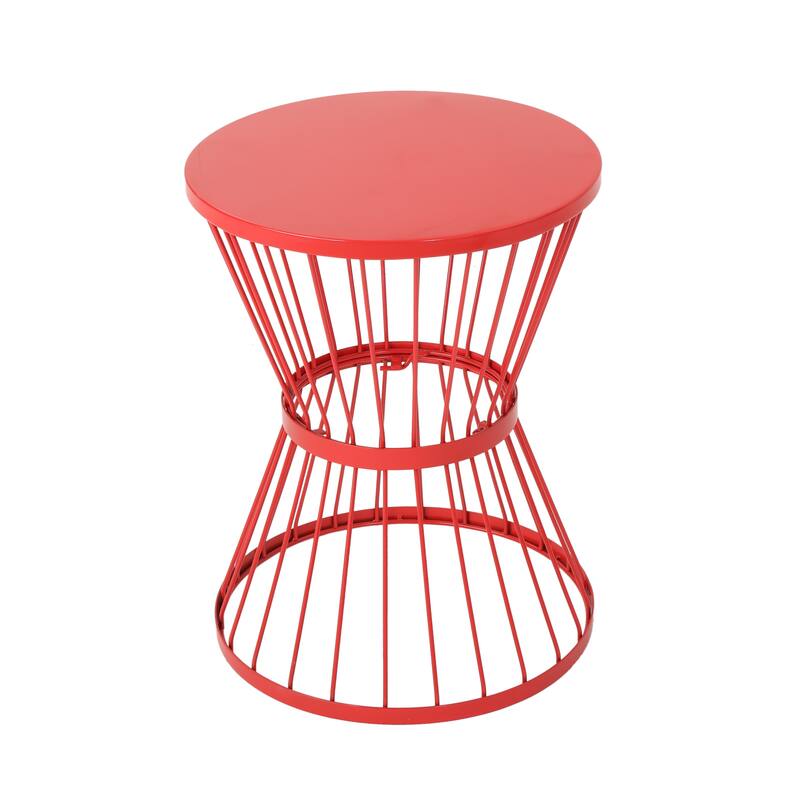 16'' Modern Hourglass Side Table