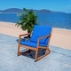 preview thumbnail 48 of 89, SAFAVIEH Outdoor Patio Furniture Vernon Rocking Chair w/ Cushion - 25.6" W x 37.7" D x 30.7" H