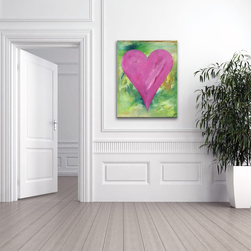 'Los Angeles' Heartwork Wrapped Canvas Wall Art