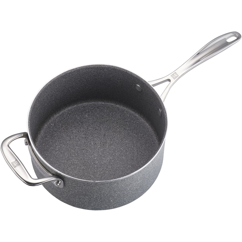 ZWILLING Vitale Aluminum Nonstick Saucepan with Lid - Gray