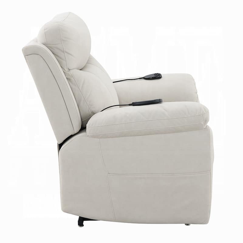Cheru Power Motion Lift and Recliner Chair with Heated Massage, Ivory