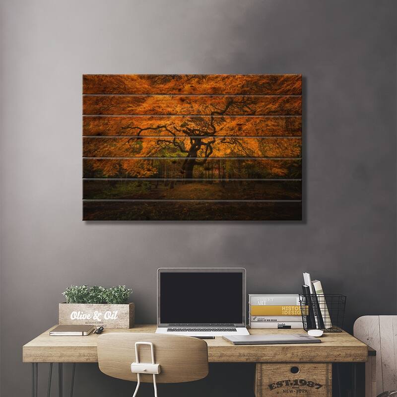 Splendor, Seattle, Washington Print On Wood by Jim Nilsen - Multi-Color