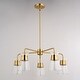 preview thumbnail 4 of 9, Vaxcel Lighting H0294 5 Light 27" Wide Chandelier