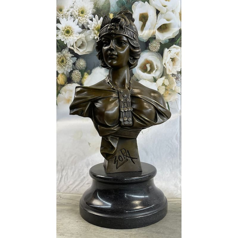 Large Sexy Goddess By French Artist Villanis Bronze Sculpture Home Decor Sale