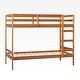 preview thumbnail 17 of 77, Walker Edison Simple Solid Wood Twin Over Twin Bunk Bed