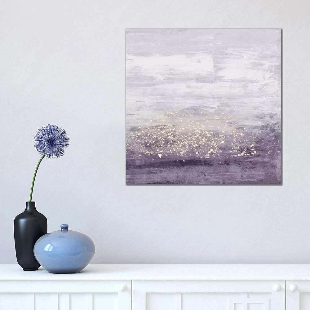 iCanvas 'Amethyst Glitter I' by Jennifer Goldberger Canvas Print
