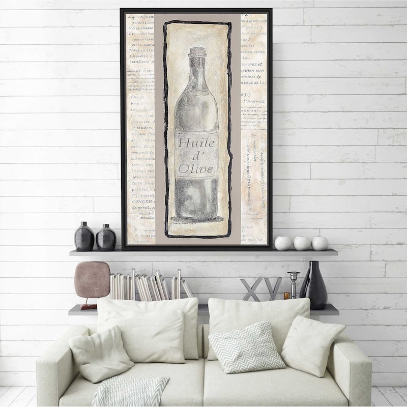 "Huile d' Olive" Print on Floating Canvas