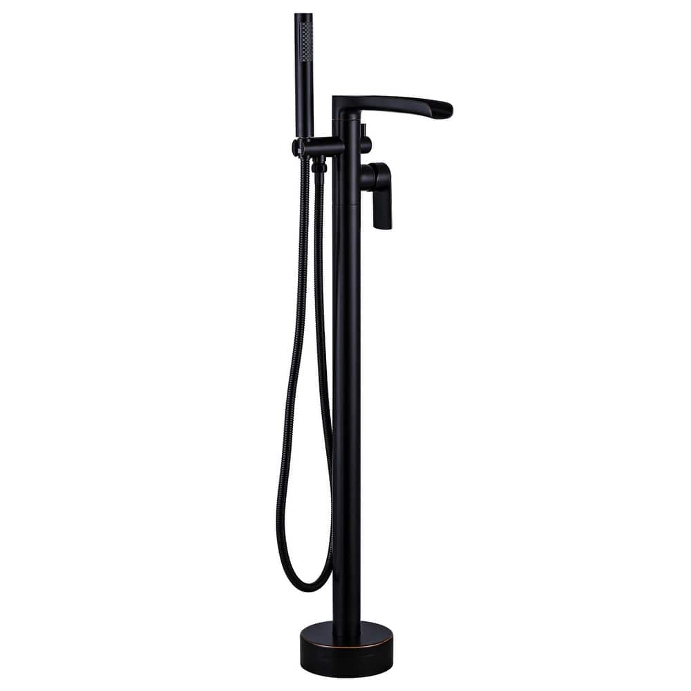 WOWOW Single Handle Freestanding Tub Faucet with Hand Shower
