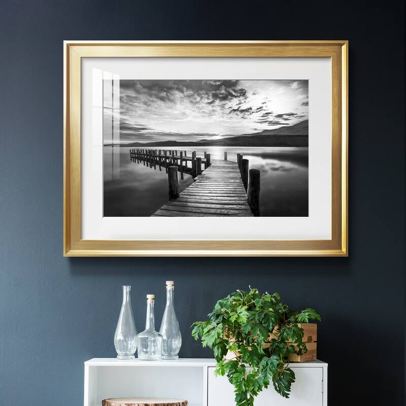 Evening Dock Premium Framed Print - Ready to Hang