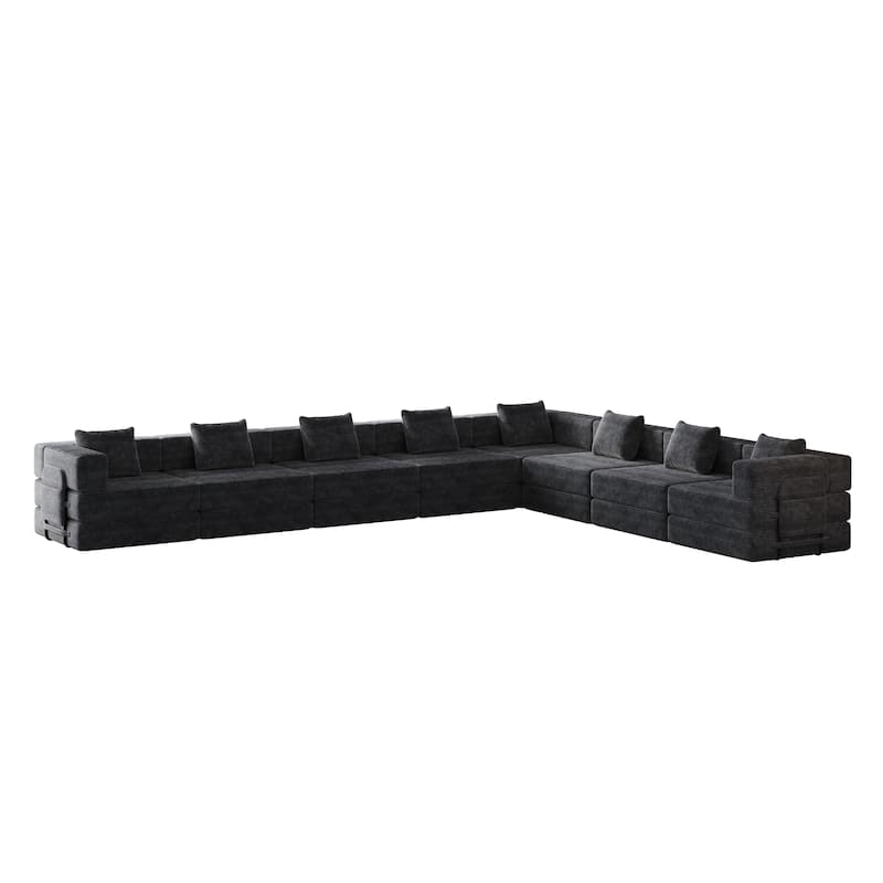 Oversized Corduroy Modular Splicing Sectional Sofa, Freely Combined