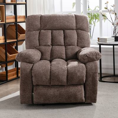 Taupe Luxury Power Lift Recliner with Heat and Massage