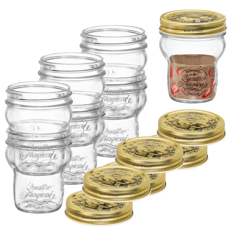 Bormioli Rocco Quattro Stagioni Stacking Jar Set - Set of 6