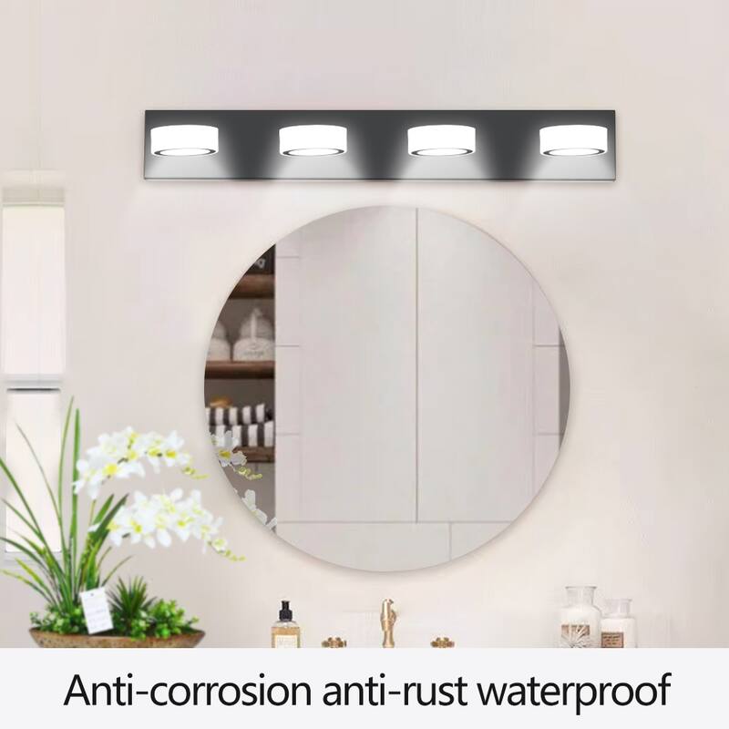 29" Modern 4-Light LED Vanity Light,Bathroom Wall Light Fixture for Mirror, Shower, and Bathroom Decor