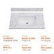 preview thumbnail 27 of 28, PROOX Bath Vanity Cultured Marble Counter Top Rectangle Porcelian Sink 31in. W x 21.5in. D - Single sink