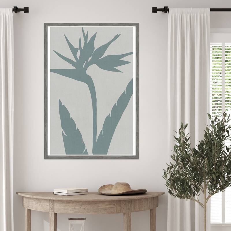Bird of Paradise by Cartissi Framed Canvas Wall Art Print