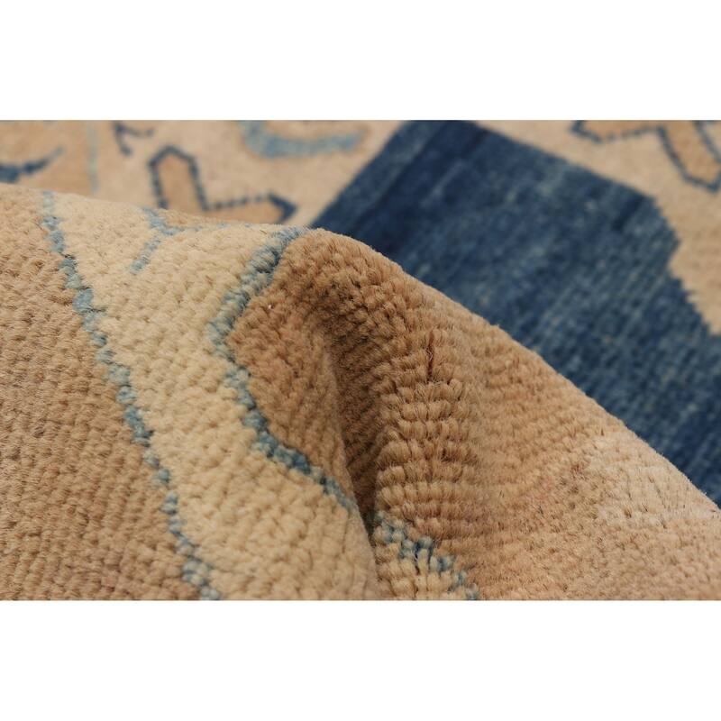 ECARPETGALLERY Hand-knotted Finest Ghazni Tan Wool Rug - 9'7 x 13'4
