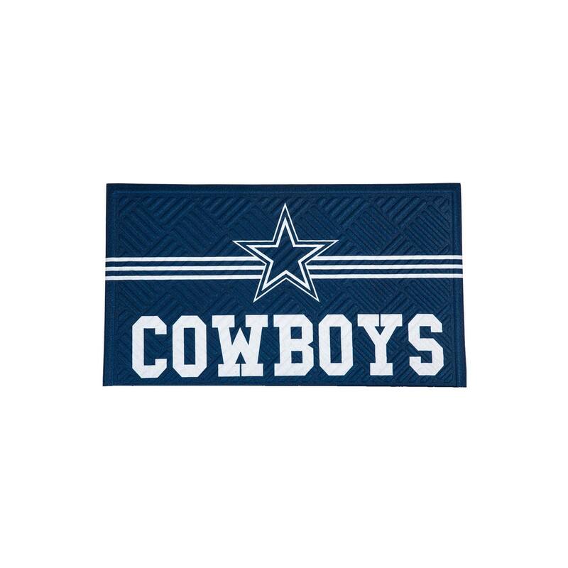 28 in. x 16 in. Embossed Mat, Cross Hatch, Dallas Cowboys