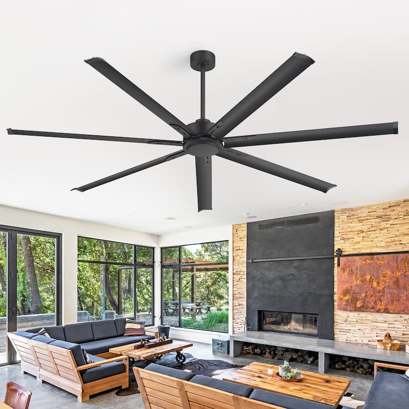 72"/84"/96"/120"/144" Extra Larger HVLS Commercial Ceiling Fan with Remote and Aluminum Blades
