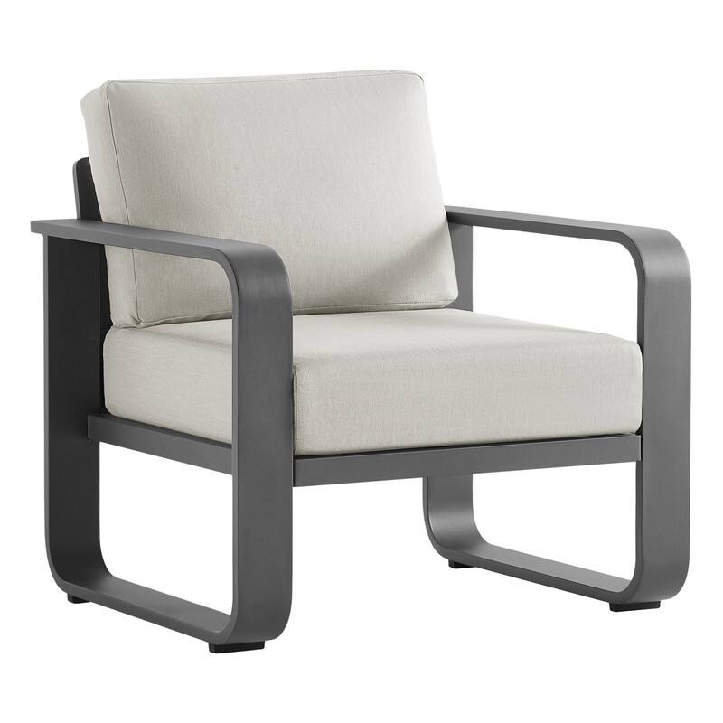 Spruce & Spring Outdoor Patio Furniture Set Aluminum Sofa Accent Chair