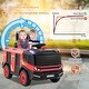 preview thumbnail 8 of 8, Gymax 2-Seater Kids Ride on Fire Truck w/Remote Control Water Gun