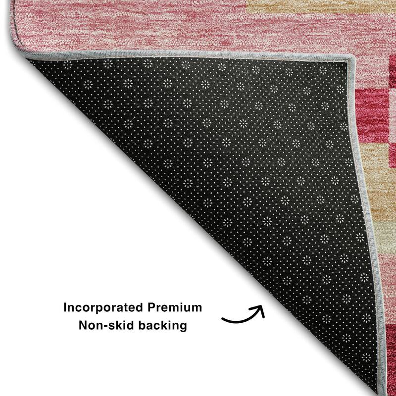Premium Washable Super Soft Stripes Stacked Mayfield Rug
