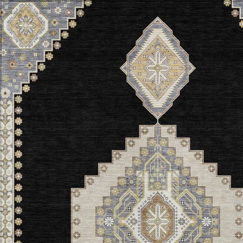 HomeRoots Oriental Traditional Rectangle Outdoor Rug