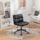 preview thumbnail 11 of 43, Roundhill Bizerte Adjustable Swivel Criss Cross Chair, Wide Seat Office Chair Vanity Chair