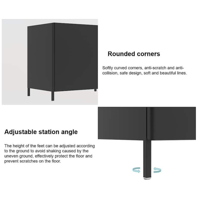 Sideboard with Mesh Element Doors and Adjustable Shelves for