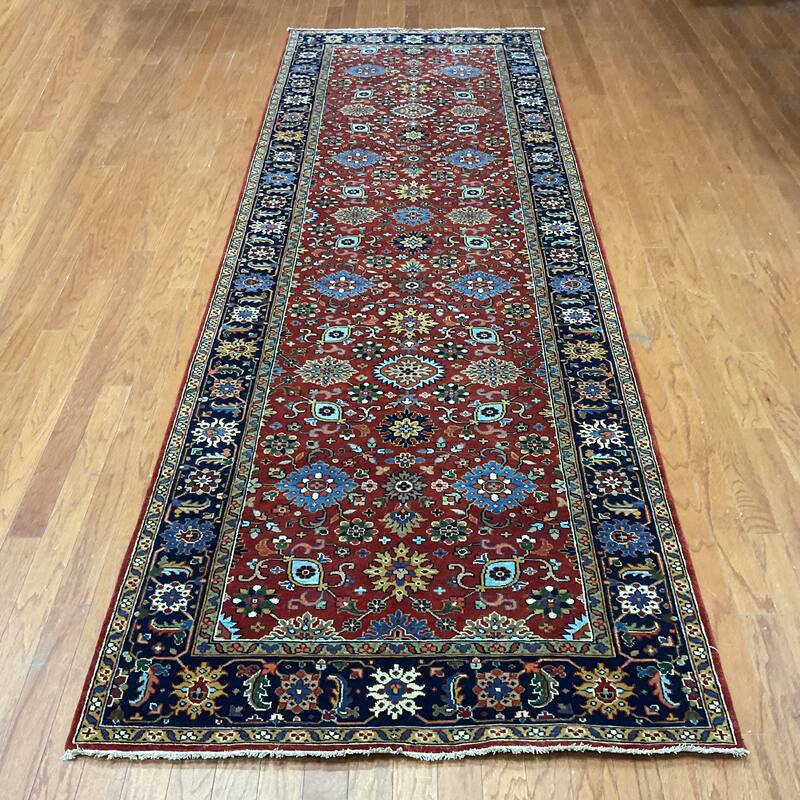 HERAT ORIENTAL Handmade 3'10 x 11'10 Mahal Wool Runner - 3'11" x 11'10"