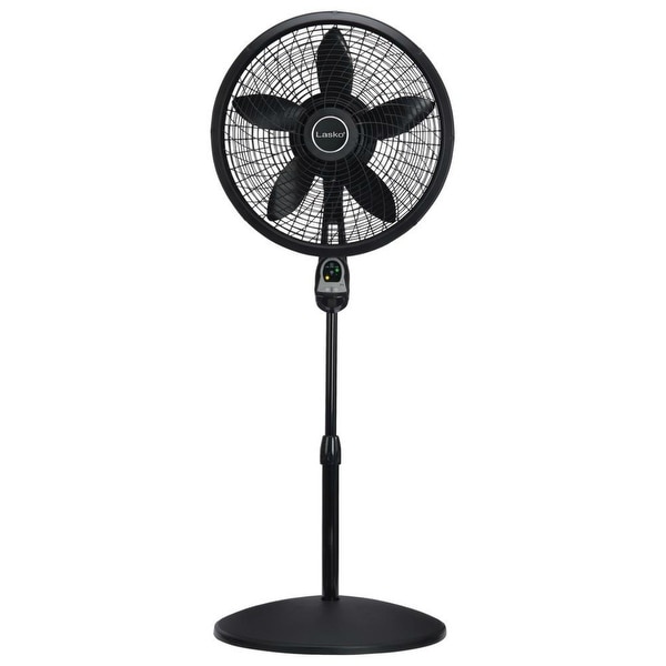 Lasko 18 Inch Remote Control Cyclone Pedestal Fan Black 18 Inch