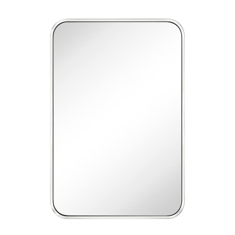Rounded Rectangle Bathroom Vanity Mirror, Vertically/Horizontal Hanging