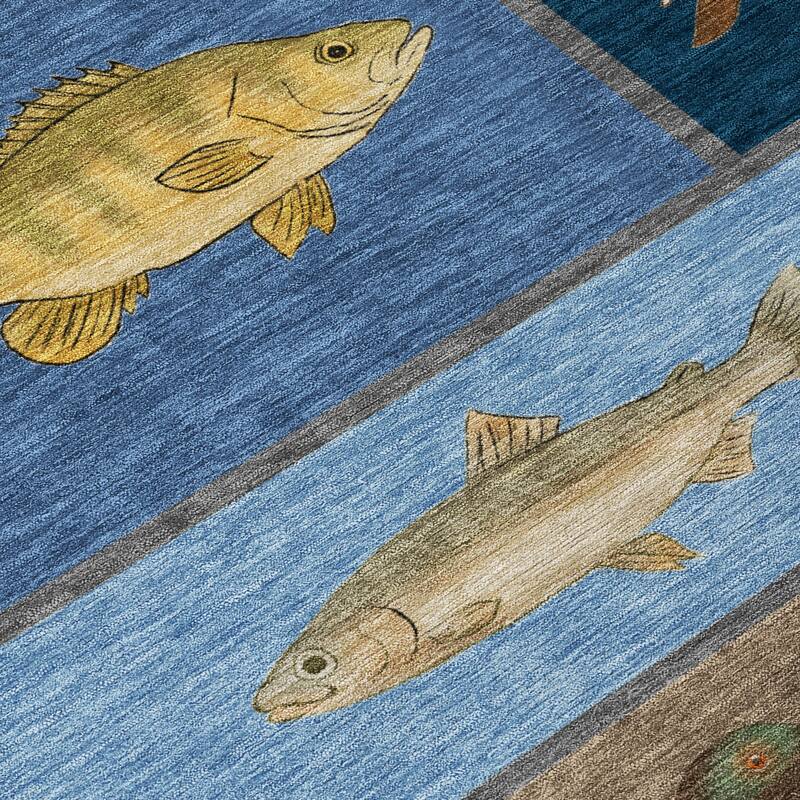 Machine Washable Indoor/ Outdoor Cabin Lodge Chantille Rug