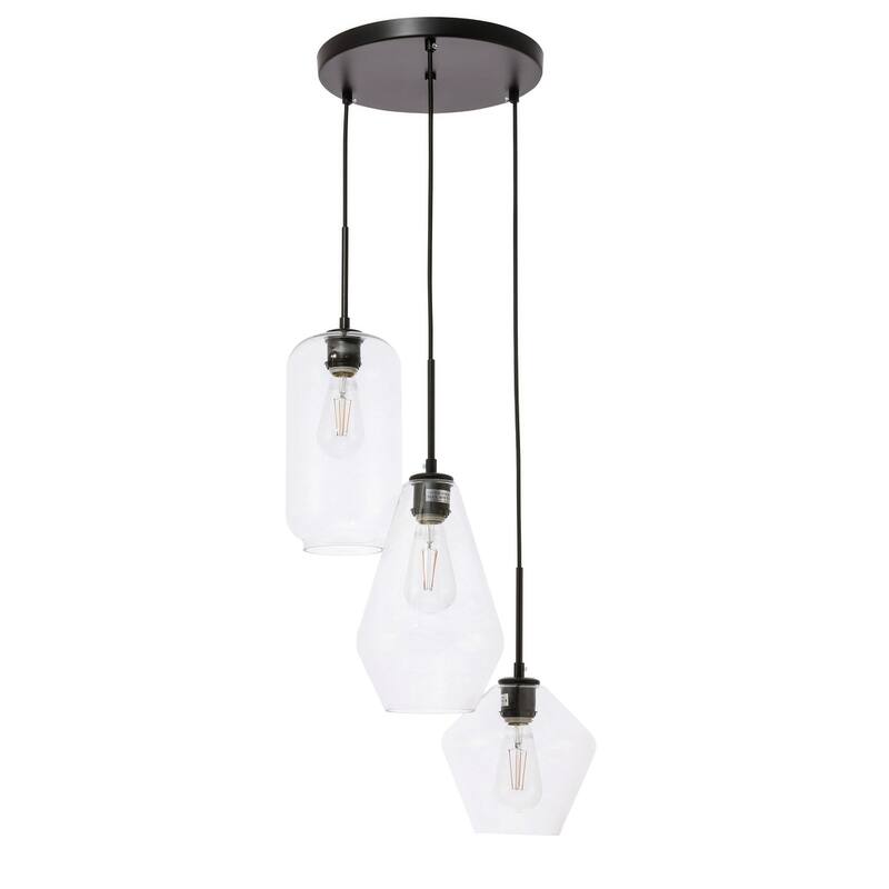 Gerald Glass 3-light Pendant