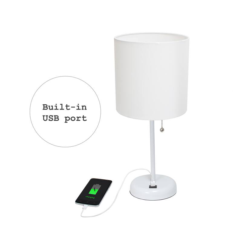 Simple Designs 19.5" Desk Lamp with Feit LED Bulb Included - 19.50