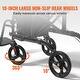 preview thumbnail 6 of 12, 2 in 1 Rollator Walker & Transport Chair for Seniors