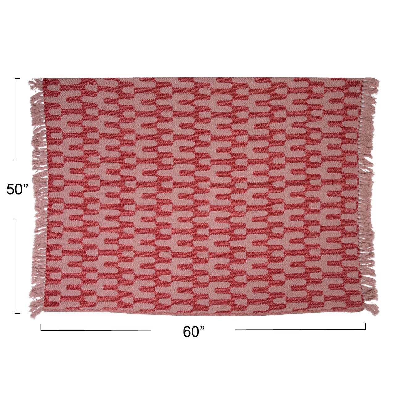 Red cotton throw blanket outlet